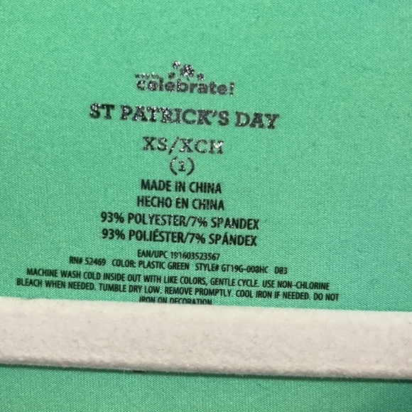 Lepricorn‎ 3/4 sleeve XS St Patty’s Day Irish - Picture 3 of 4